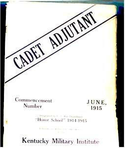 Cadet Adjutant - 1915